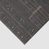 Binaire of dubbele sterren tissuepapier (Detail)