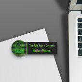 Binaire Padlock - Web & Technology Privacy Black Naamplaatje