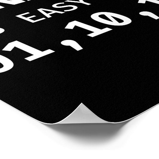 Binaire programmamodering is even gemakkelijk als poster (Hoek)