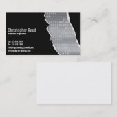 Binaire Rip - Grijs Visitekaartje (Voorkant / Achterkant)