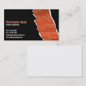 Binaire Rip - Oranje Visitekaartje (Voorkant / Achterkant)