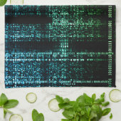 Binaire Symfonie Keukenhanddoek - Kunst ontmoet Te (Gevouwen)