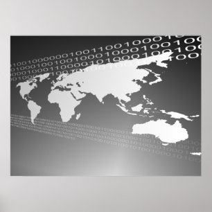 Binaire Wereld Poster