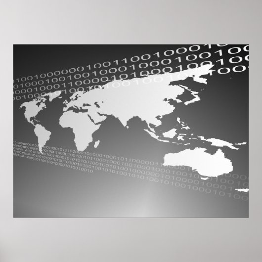 Binaire Wereld Poster (Voorkant)