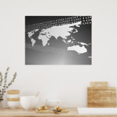 Binaire Wereld Poster (Keuken)