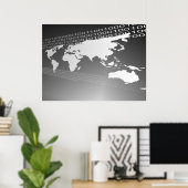 Binaire Wereld Poster (Thuiskantoor)