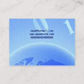 Binaire Wereldbol Achtergrond, Jouw naam hier Visitekaartje (Achterkant)