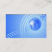 Binaire Wereldbol Achtergrond, Jouw naam hier, Visitekaartje (Achterkant)