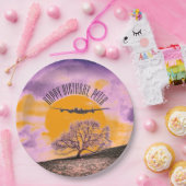 Binaire Zonnesettekst vliegtuigstructuur Papieren Bordje (Feest)