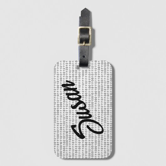 Binaire zwarte witte strepen van de Code Bagagelabel (Voorkant (verticaal))