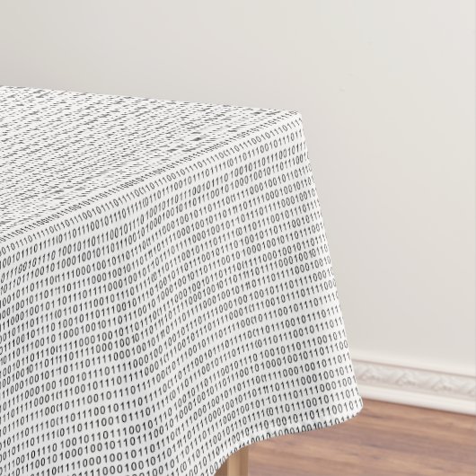 Binaire zwarte witte strepen van de Code Tafelkleed (Voorbeeld)
