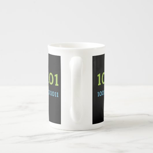 BiNALUXE Zwarte Koffie Mok (Achterkant)