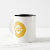 Binance BNB Tweekleurige Koffiemok (Voorkant links)