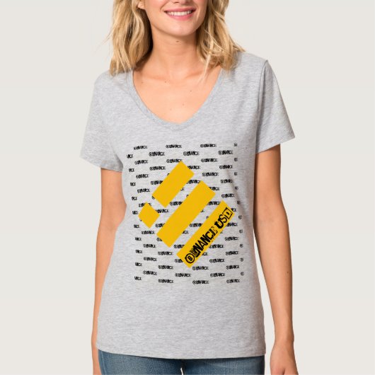 BINANCE USD CRYPTO CURRENCY LOGO T-Shirt (Voorkant)
