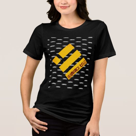 BINANCE USD CRYPTO CURRENCY LOGO T-Shirt (Voorkant)