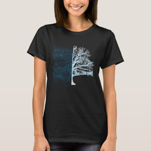 Binar Coder Codering Computer Programmer Programme T-shirt (Voorkant)