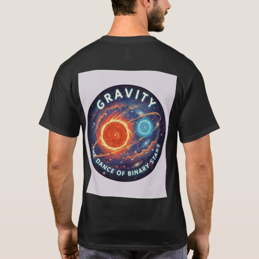 Binary Ballet: Gravity's Embrace T-shirt (Achterkant)