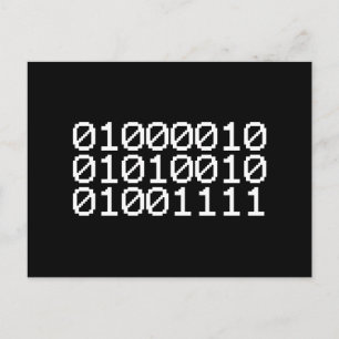 BINARY BRO BRIEFKAART