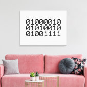 BINARY BRO CANVAS AFDRUK (Insitu (Woonkamer))