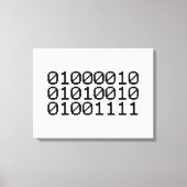 BINARY BRO CANVAS AFDRUK (Voorkant)