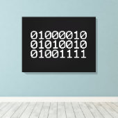 BINARY BRO CANVAS AFDRUK (Insitu (Houten vloer))