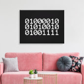 BINARY BRO CANVAS AFDRUK (Insitu (Woonkamer))