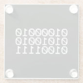 BINARY BRO GLAZEN ONDERZETTER (Achterkant)