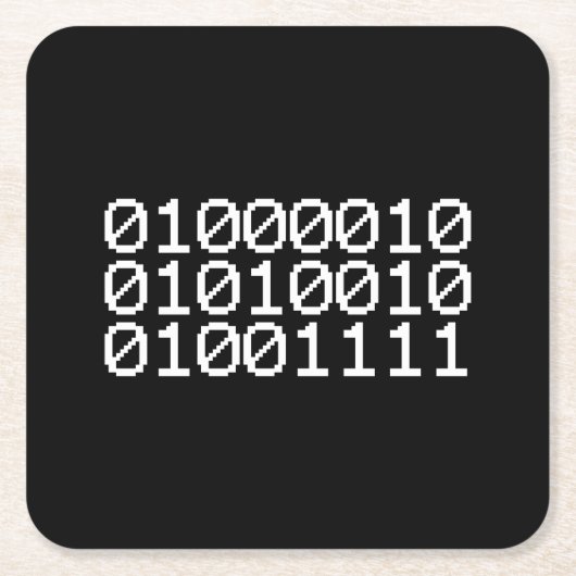 BINARY BRO KARTONNEN ONDERZETTERS (Voorkant)