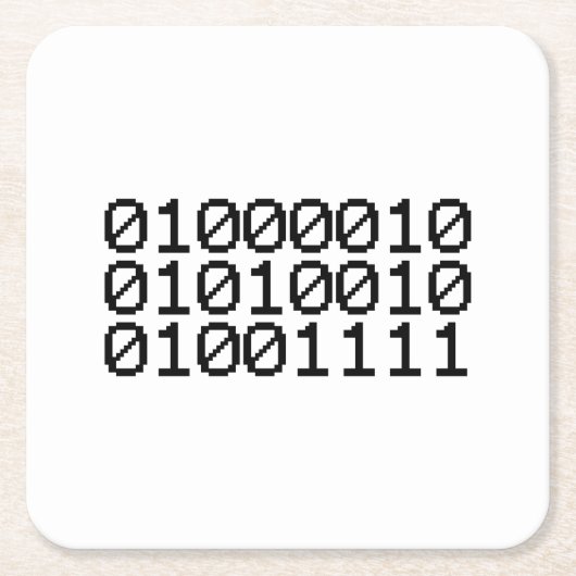 BINARY BRO KARTONNEN ONDERZETTERS (Voorkant)