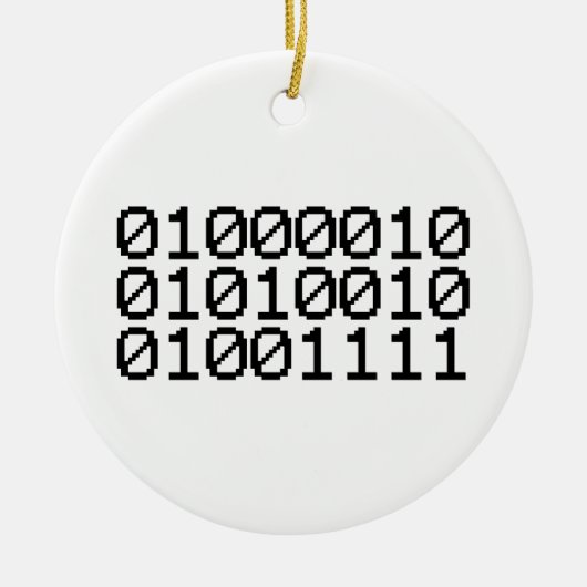 BINARY BRO KERAMISCH ORNAMENT (Voorkant)