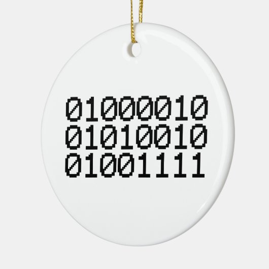 BINARY BRO KERAMISCH ORNAMENT (Links)