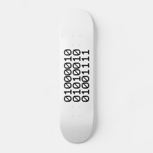 BINARY BRO PERSOONLIJK SKATEBOARD (Voorkant)