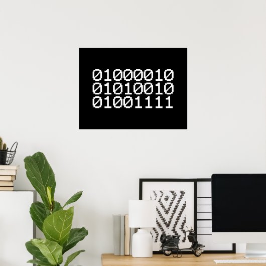 BINARY BRO POSTER (Thuiskantoor)