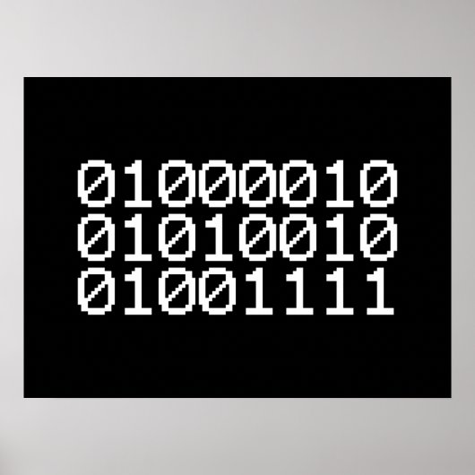 BINARY BRO POSTER (Voorkant)