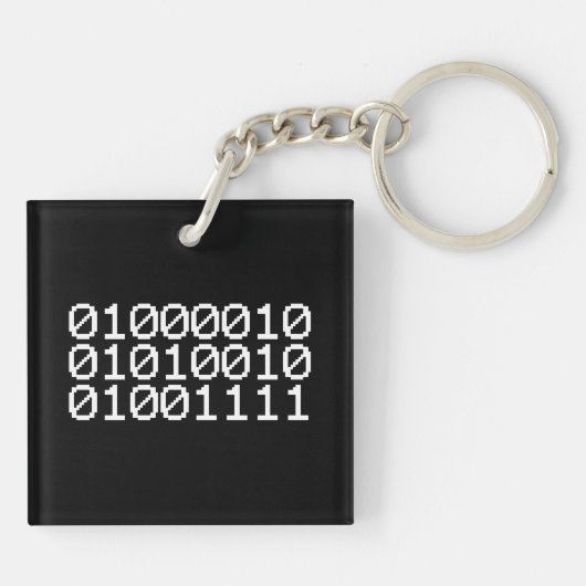 BINARY BRO SLEUTELHANGER (Achterkant)