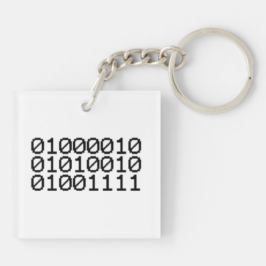 BINARY BRO SLEUTELHANGER (Achterkant)