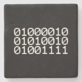 BINARY BRO STENEN ONDERZETTER (Voorkant)