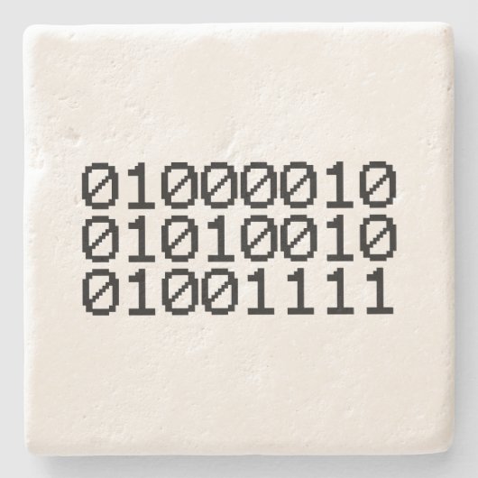 BINARY BRO STENEN ONDERZETTER (Voorkant)