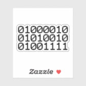 BINARY BRO STICKER (Vel)