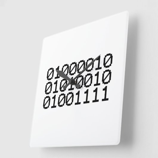 BINARY BRO VIERKANTE KLOK (Hoek)