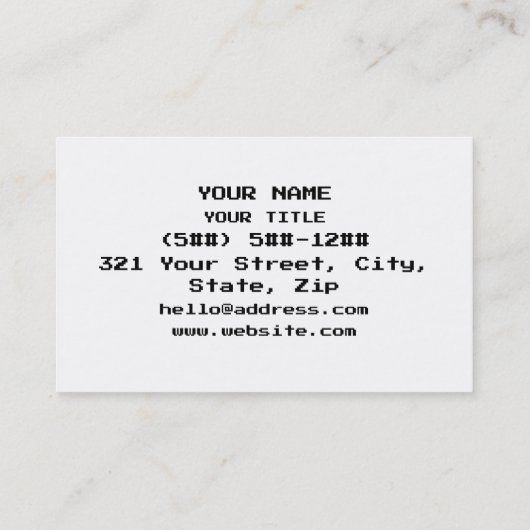 BINARY BRO VISITEKAARTJE (Achterkant)