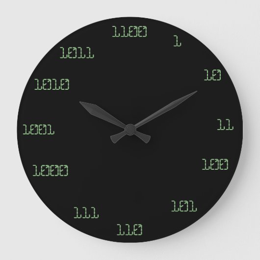 Binary Clock Grote Klok (Voorkant)