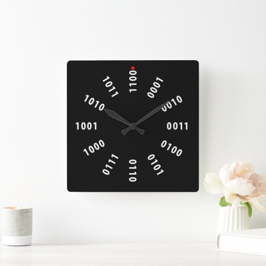 Binary Clock Vierkante Klok (Huis)