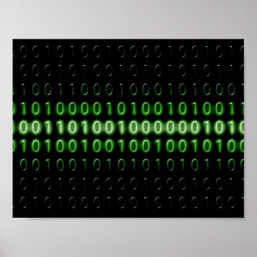 binary-code-475664 BINARY CODE COMPUTERWORLD COMPU Poster (Voorkant)
