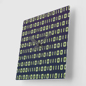 Binary Code Clock Vierkante Klok (Hoek)