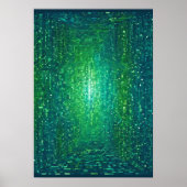 Binary Code Netwerk Programmeur Ontwikkelaar Stick Poster (Voorkant)