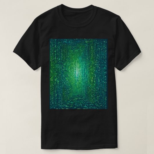 Binary Code Network Programmer Developer Sticker T-shirt (Design voorkant)