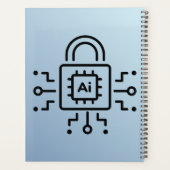 Binary code Spiral Planner– Modern Design Planner (Achterkant)