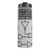 Binary Code Thermal Tumbler – Modern Tech Design Thermosbeker (Voorkant)