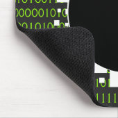 Binary Code White Green Digital Portal 1s 0s Afsta Muismat (Hoek)